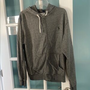 Polo by Ralph Lauren Men's Gray Hoodie Jacket